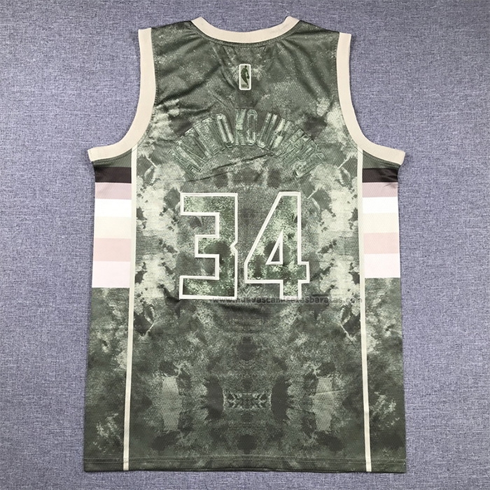 Camiseta Milwaukee Bucks Giannis Antetokounmpo NO 34 Select Series 2023 Marron